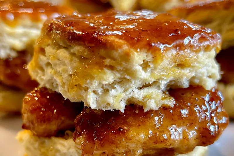 Fresh ingredients for Crispy Honey Chicken Biscuits