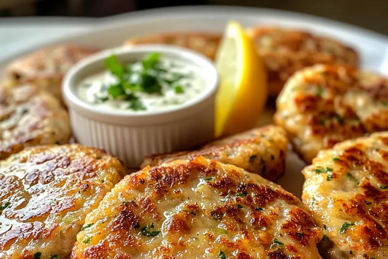 Fresh ingredients for Crispy Shrimp Patties