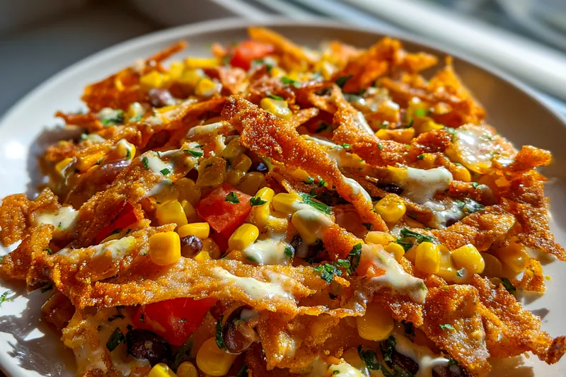 Fresh ingredients for Crispy Tex-Mex Salad