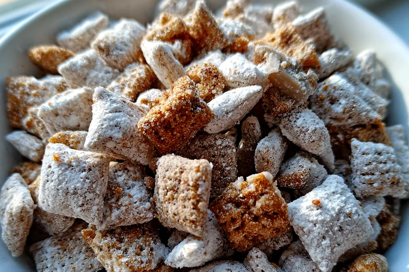 Fresh ingredients for Crunchy Chocolate Snack Mix