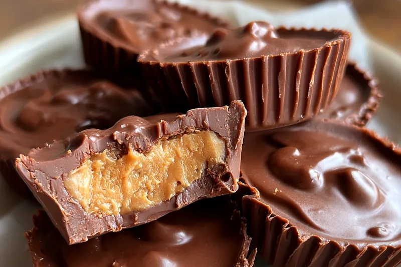 Cooking process for Crunchy Peanut Chocolate Cups