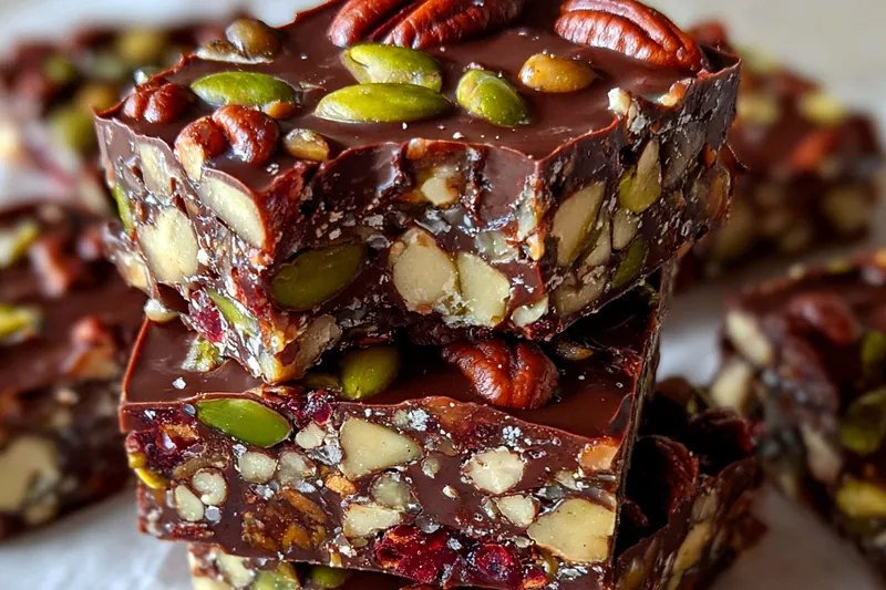 Cooking process for Decadent Chocolate Nut Squares