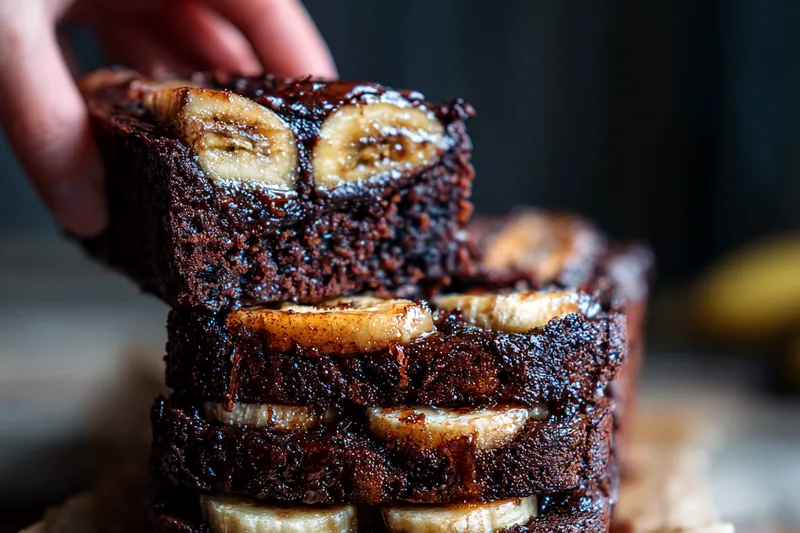 Cooking process for Decadent Chocolate Banana Loaf