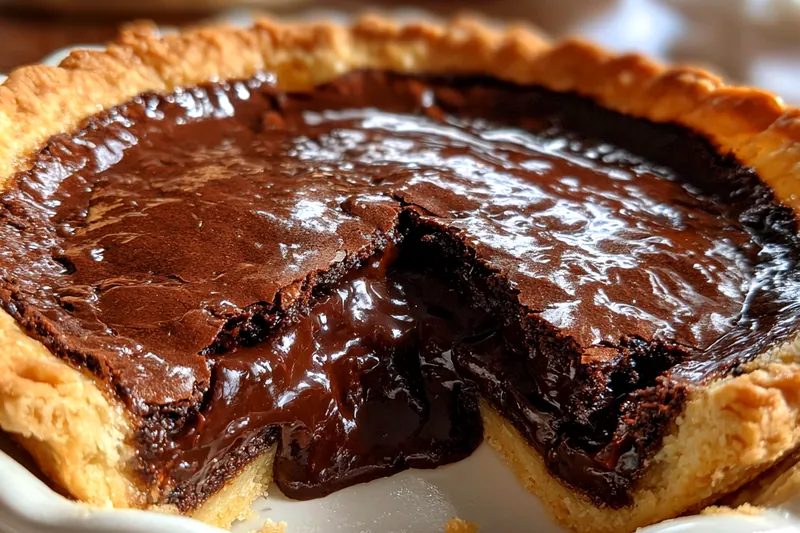Fresh ingredients for Decadent Chocolate Brownie Pie