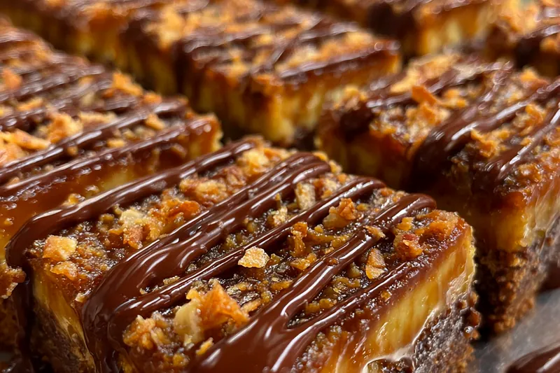 Fresh ingredients for Decadent Chocolate Coconut Squares