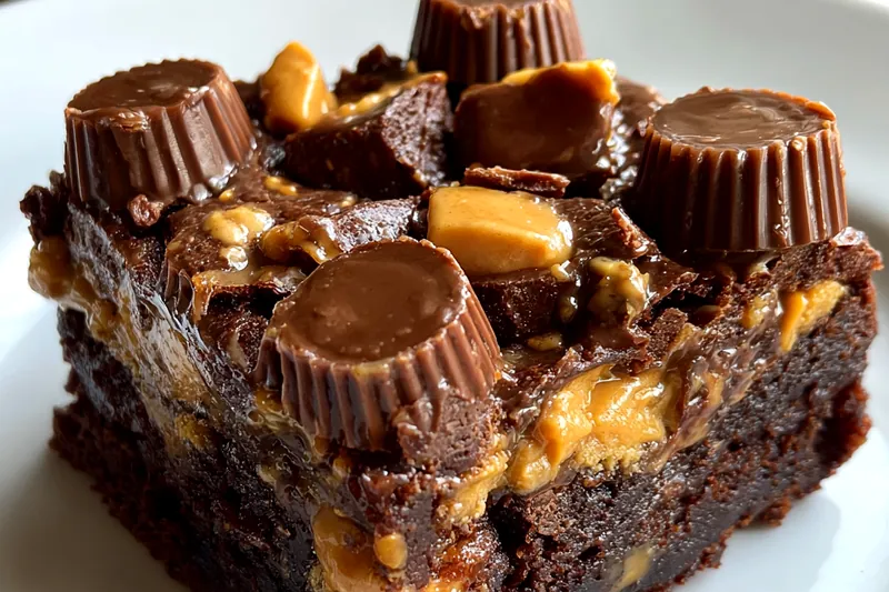 Cooking process for Decadent Peanut Butter Chocolate Cake