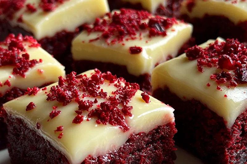 Fresh ingredients for Decadent Velvet Dessert Squares