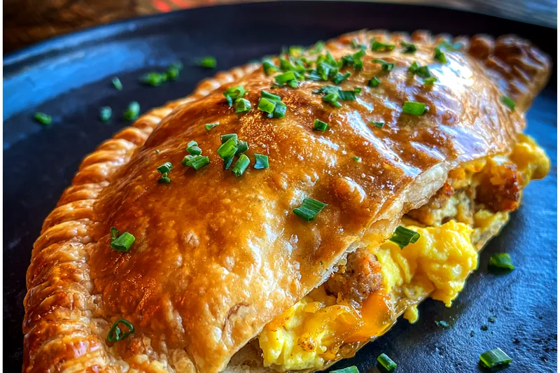 Chef Mitchell expertly rolling out the pastry dough for Delicious Breakfast Pastry.