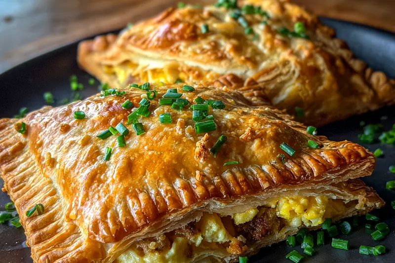 A collection of fresh ingredients for Delicious Breakfast Pastry, including fruits and cream cheese.