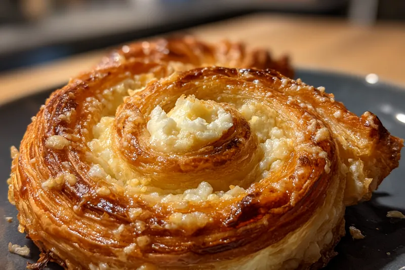 A step-by-step process in creating Delicious Homemade Cheese Danish, showing folding and assembling.