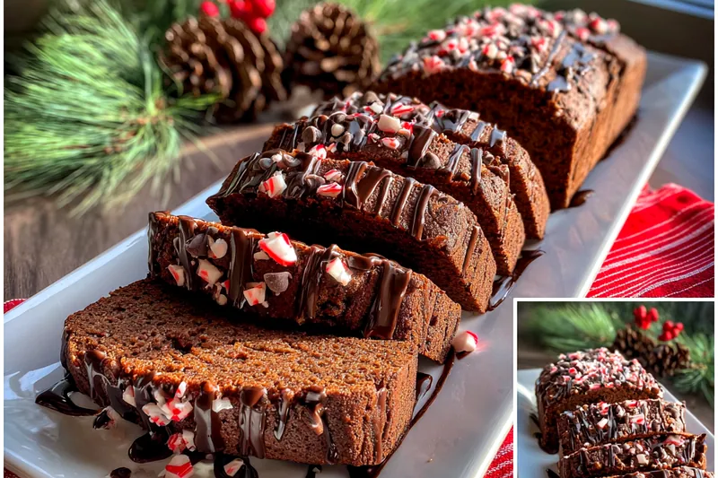 Cooking process for Festive Chocolate Peppermint Loaf