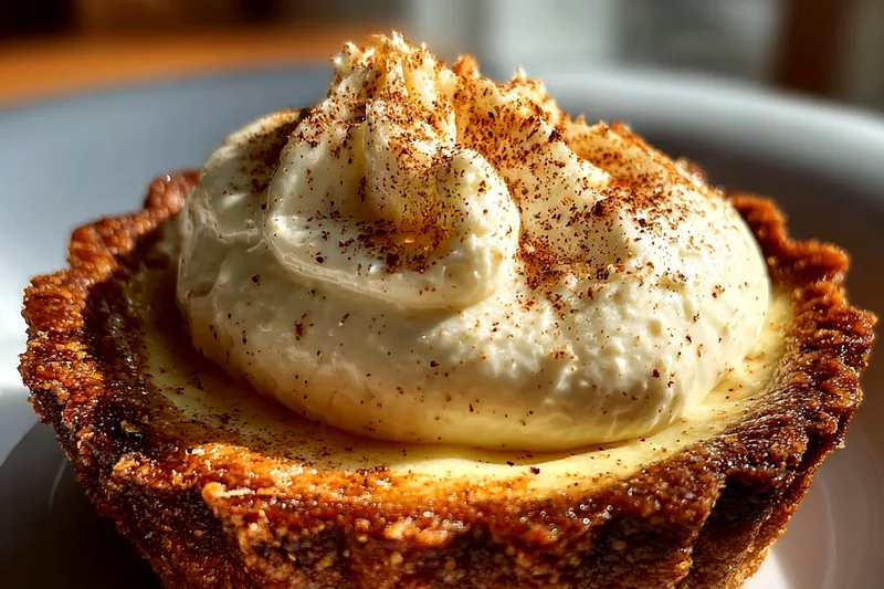 Step-by-step images showcasing the preparation of Festive Eggnog Cheesecake Cups.