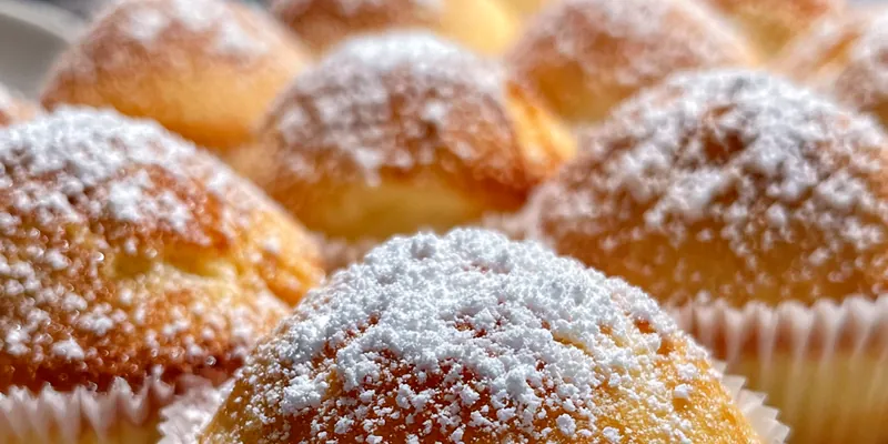 Delicious Fluffy Cheesecake Cupcakes served on a plate