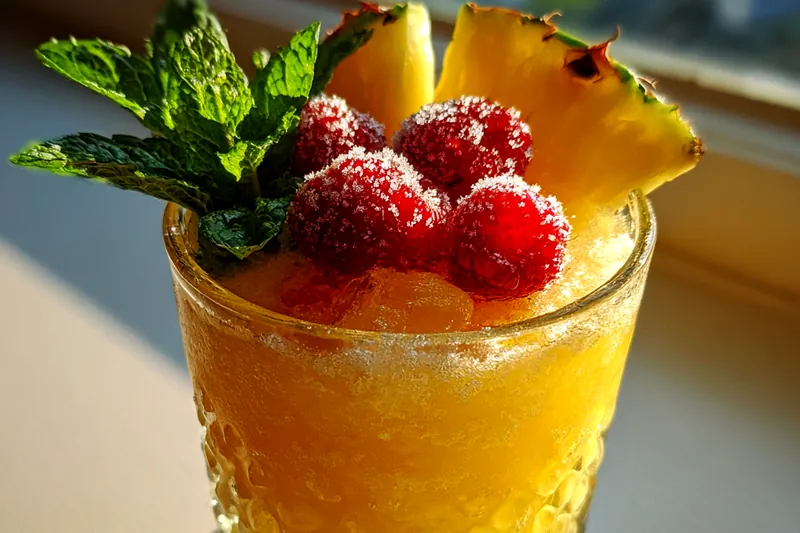 Cooking process for Frosty Pineapple Punch