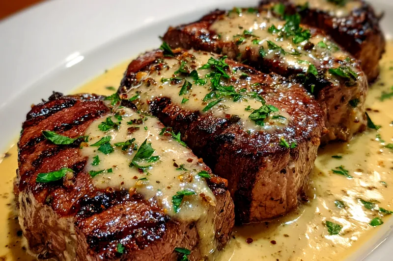 A selection of fresh ingredients for Garlic Cream Sauce Steak including ribeye, garlic, cream, and butter.
