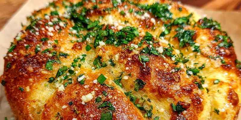 Garlic Parmesan Focaccia Bread