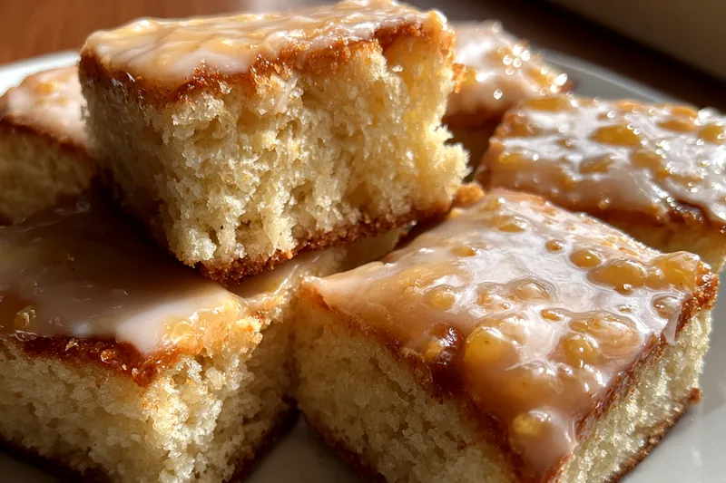 Cooking process for Glazed Pastry Squares