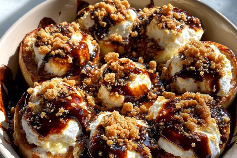 Fresh ingredients for Gooey Chocolate Marshmallow Swirls