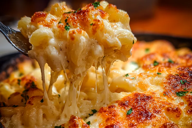 Cooking process for Gourmet Cheese Pasta