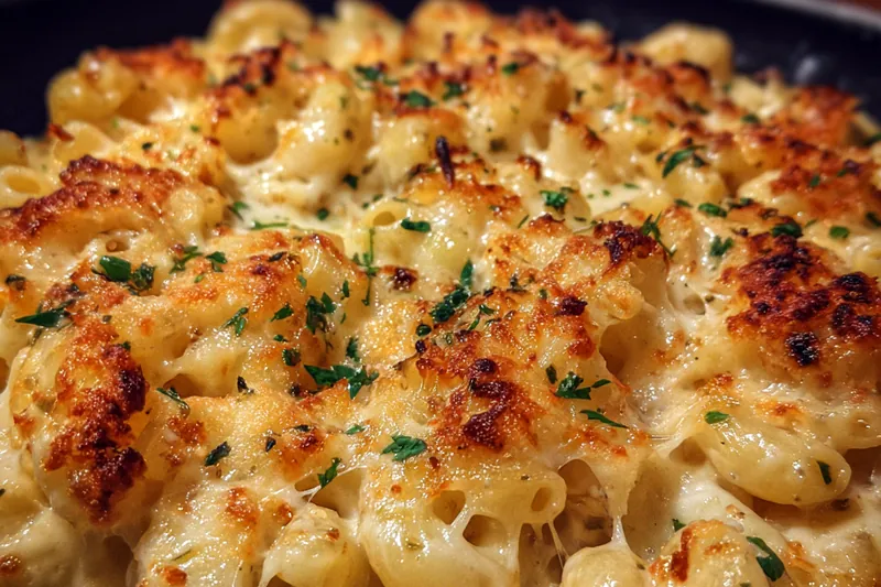 Fresh ingredients for Gourmet Cheese Pasta