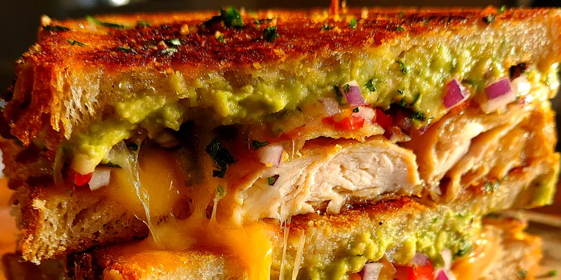 Delicious Grilled Chicken Avocado Sandwich served on a plate