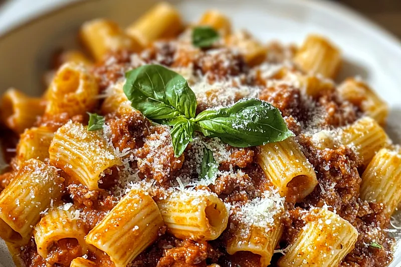Cooking process for Hearty Beef Tortellini Bake