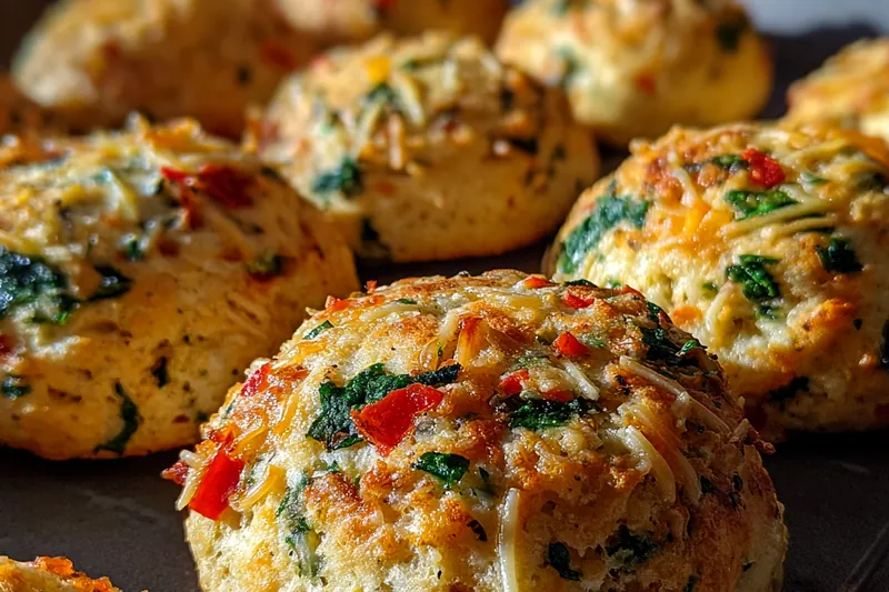 A collection of ingredients including whole wheat flour, protein powder, honey, and butter for Hearty Protein-Packed Biscuits.