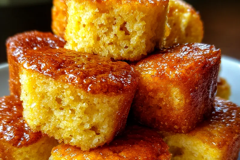 Fresh ingredients for Honey Butter Cornbread Bites