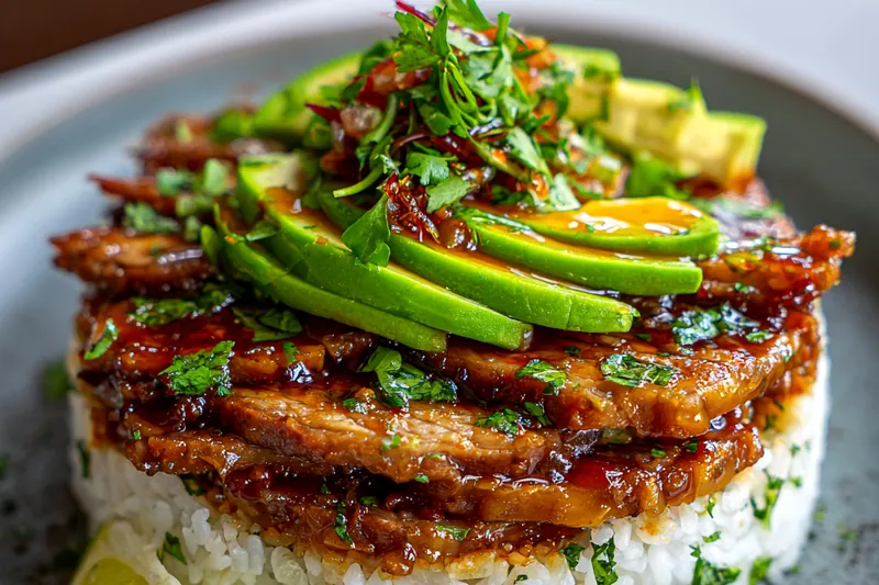 Fresh ingredients for Honey Lime Chicken Bowl