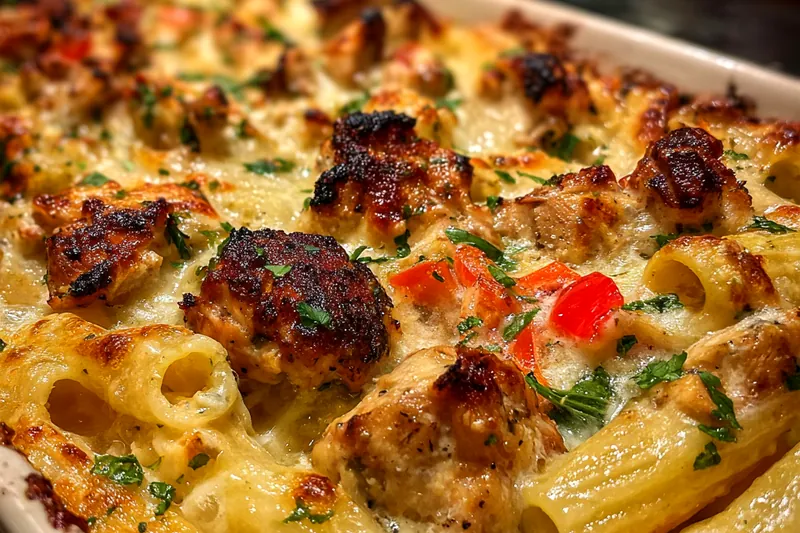 Fresh ingredients for Honey Pepper Chicken Pasta