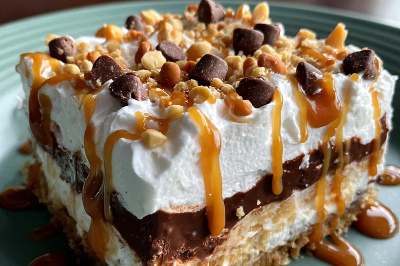 Cooking process for Layered Chocolate Peanut Delight