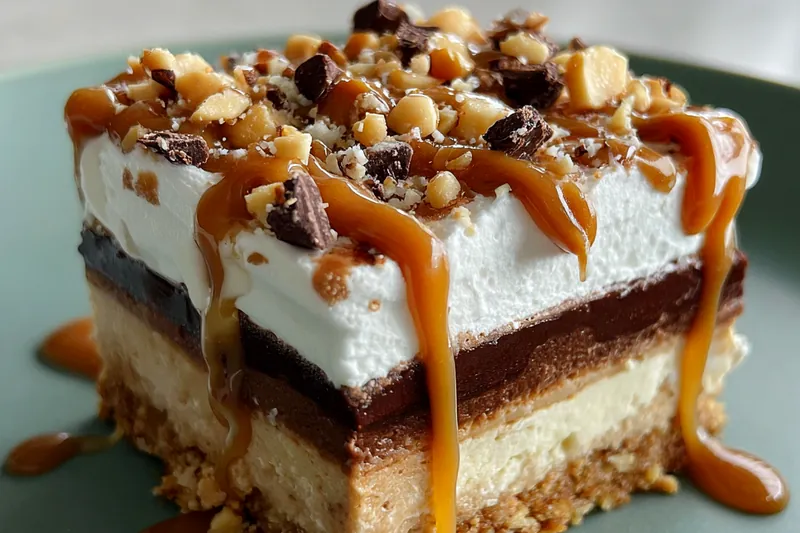 Fresh ingredients for Layered Chocolate Peanut Delight