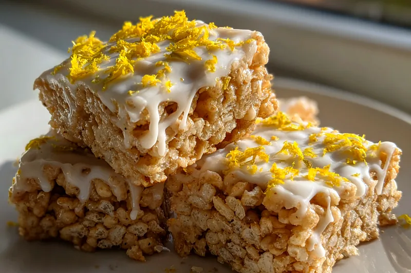 Cooking process for Lemon Iced Rice Treats