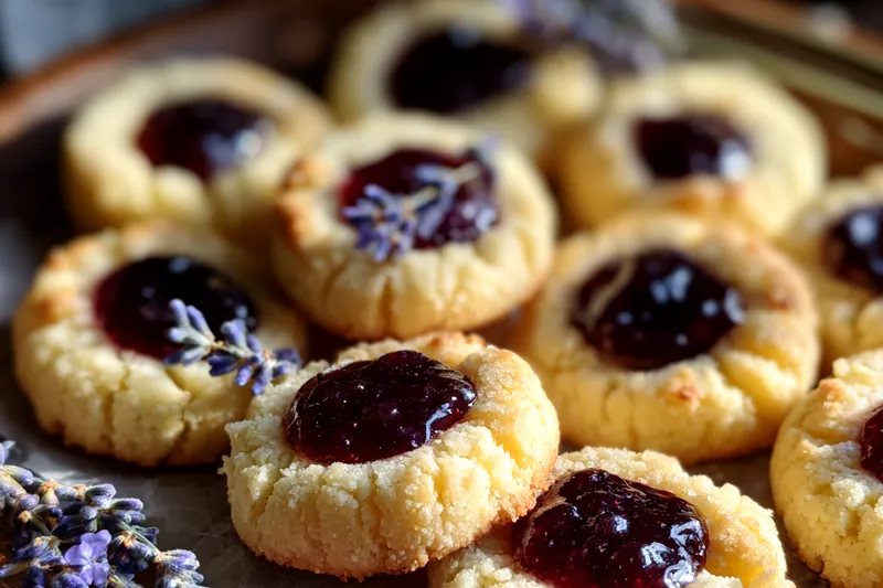 Fresh ingredients for Lemon Lavender Thumbprint Cookies