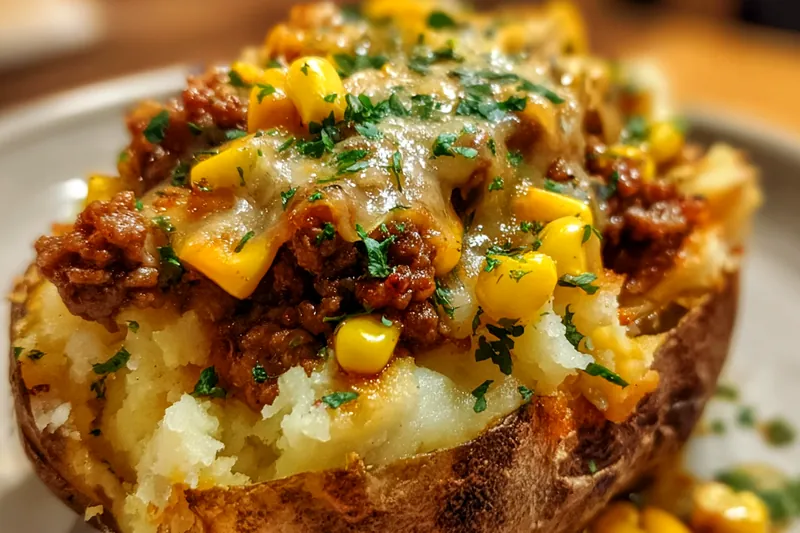 Cooking process for Loaded Baked Potato Delight