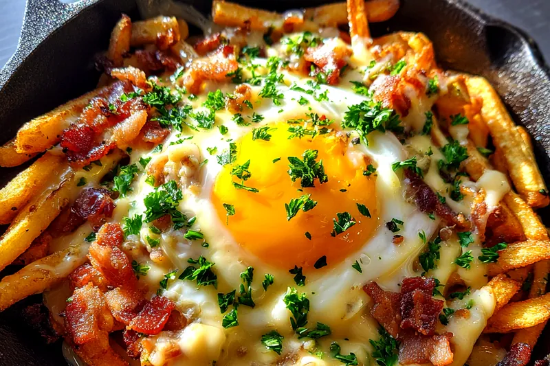 Fresh ingredients for Loaded Breakfast Fries