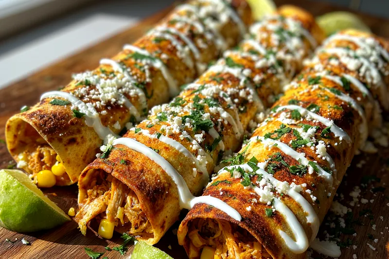 Fresh ingredients for Mexican Chicken Wraps