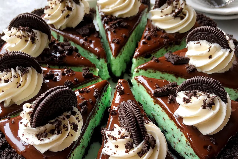 Fresh ingredients for Mint Chocolate Cookie Pie