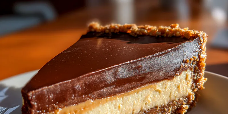 Delicious No-Bake Chocolate Peanut served on a plate