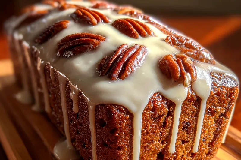 Fresh ingredients for Nutty Pecan Loaf Cake