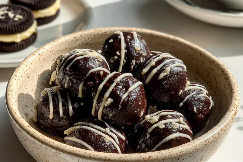 Cooking process for Oreo Protein Balls Delight