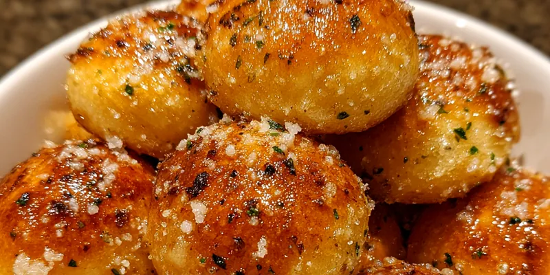 Delicious Parmesan Herb Bread Bites served on a plate