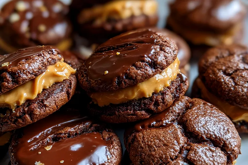 Fresh ingredients for Peanut Butter Brownie Cookies