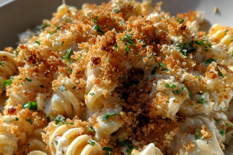 Cooking process for Quick Creamy Cheese Pasta