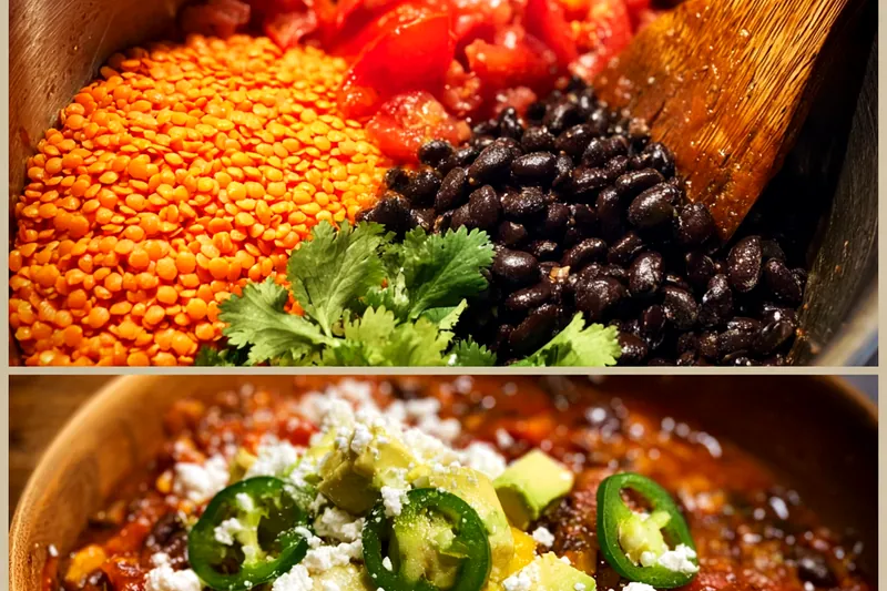 Fresh ingredients for Quick Vegan Bean Chili