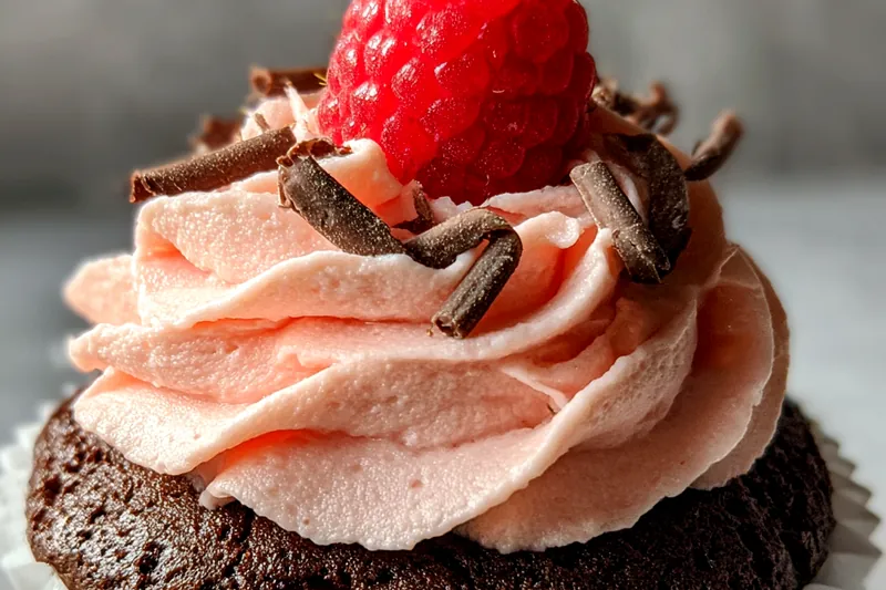 Cooking process for Raspberry Chocolate Lava Cupcakes