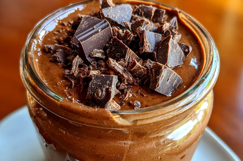 Fresh ingredients for Rich Chocolate Protein Pudding