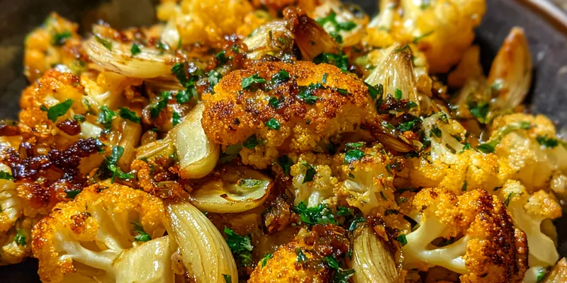 Roasted Garlic Cauliflower Florets