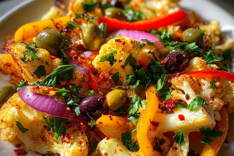 Cooking process for Roasted Vegetable Medley