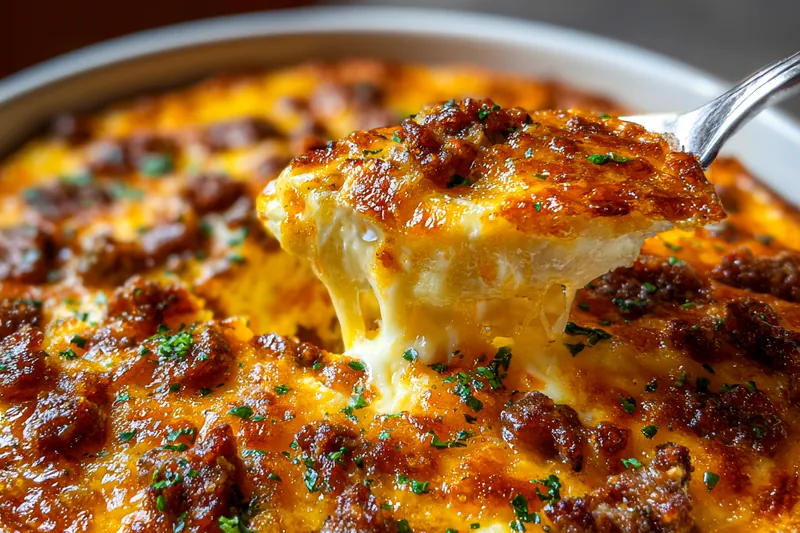 Cooking process for Savory Baked Cheese Dip